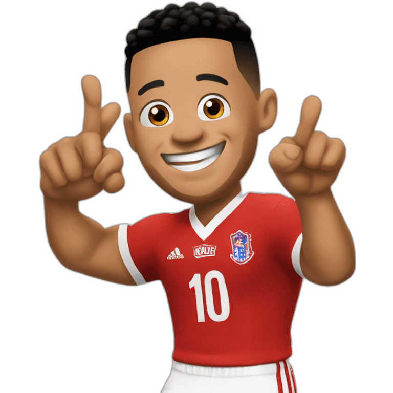 Memphis Depay finger célébration  emoji