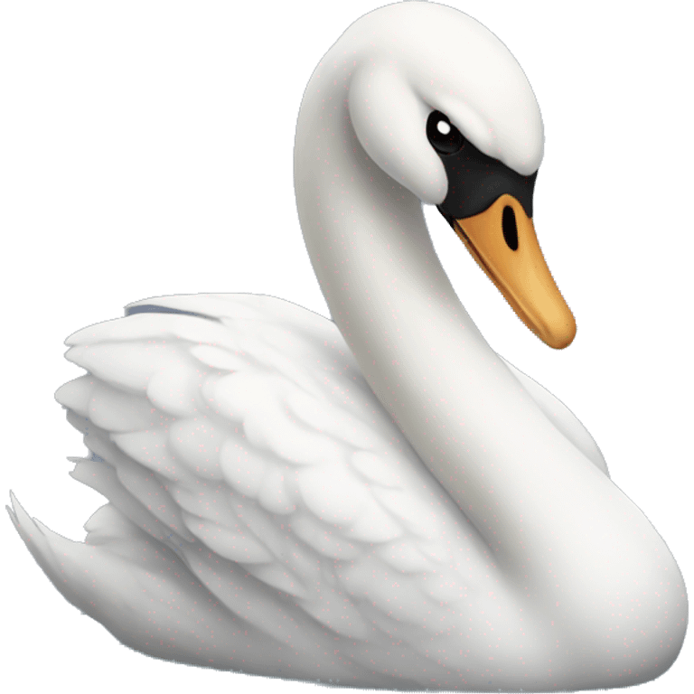 swan sad emoji