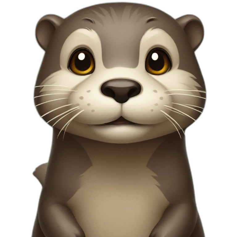 otter with letter in paws emoji