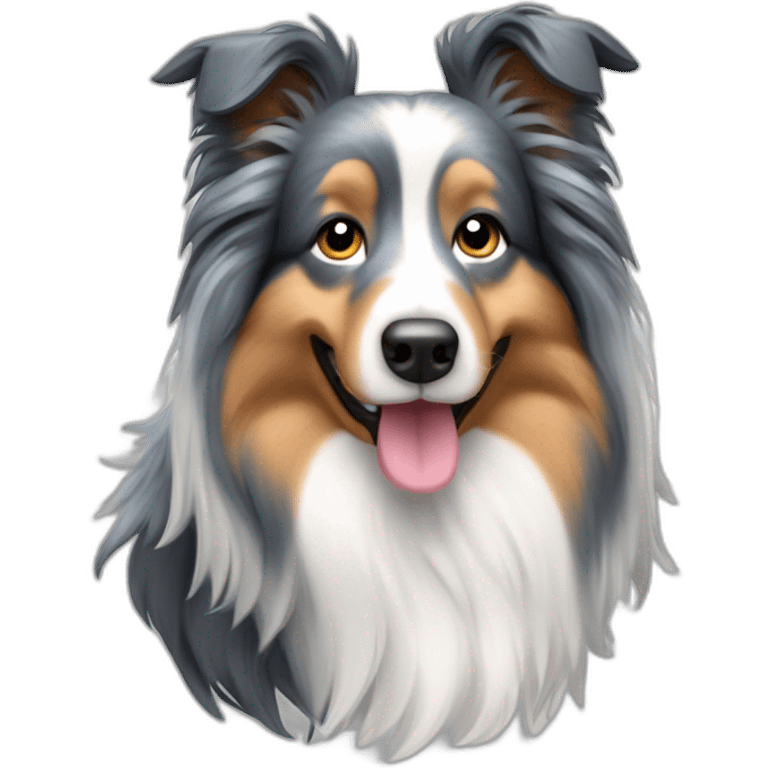 Blue merle shetland sheepdog judge emoji