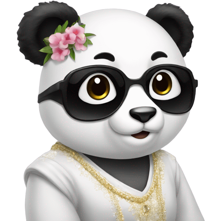 Panda diva  emoji