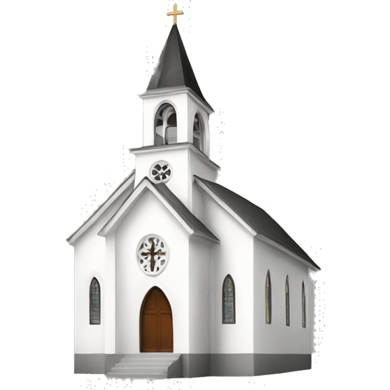 White cute church emoji