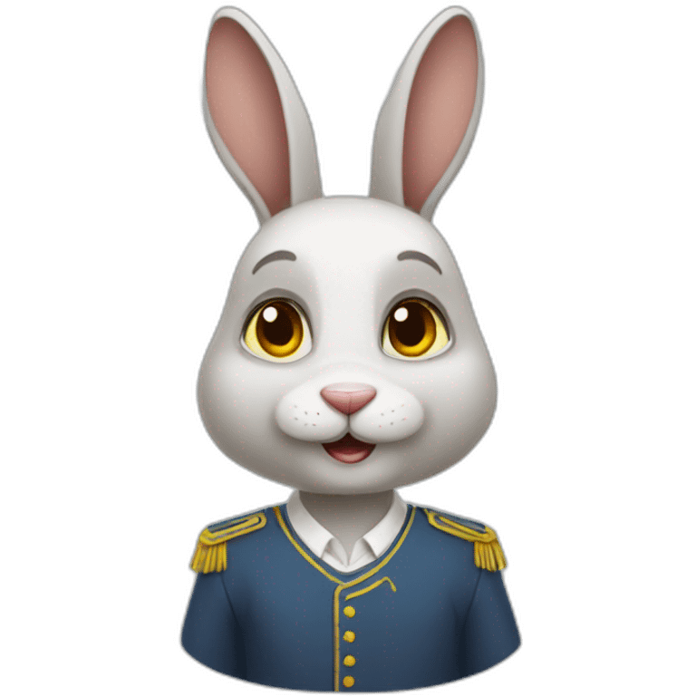 Ukrainian rabbit student emoji