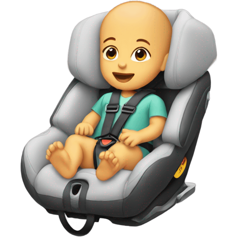 Baby in a car seat emoji