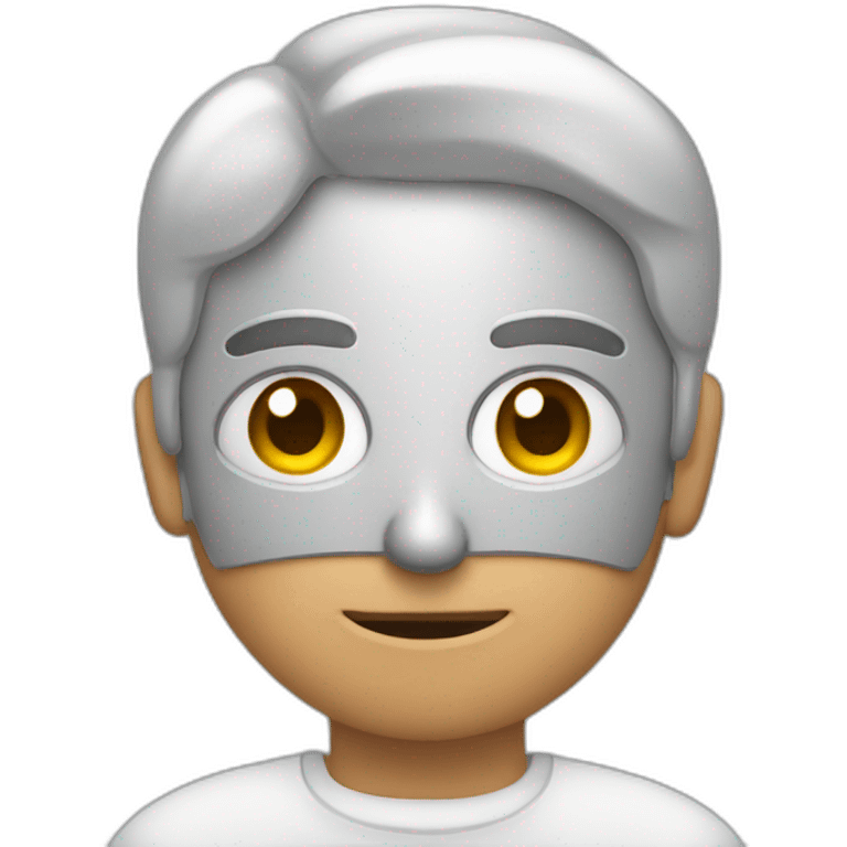 A person holding anti-matter emoji