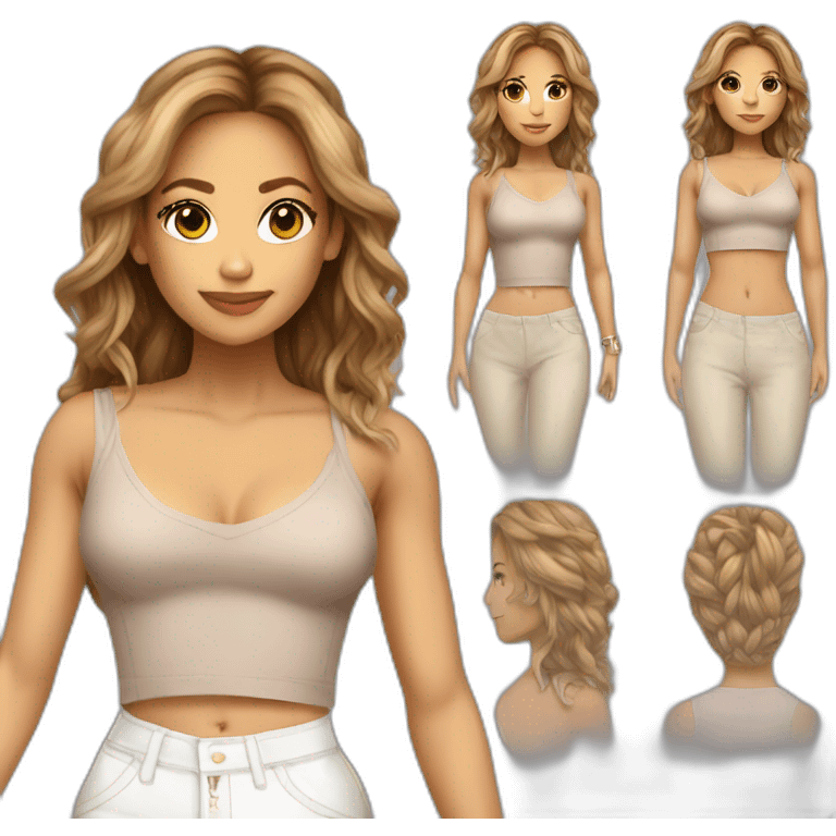 jennifer lopez with croptop shirt emoji