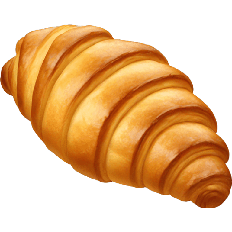 Shiny croissant emoji