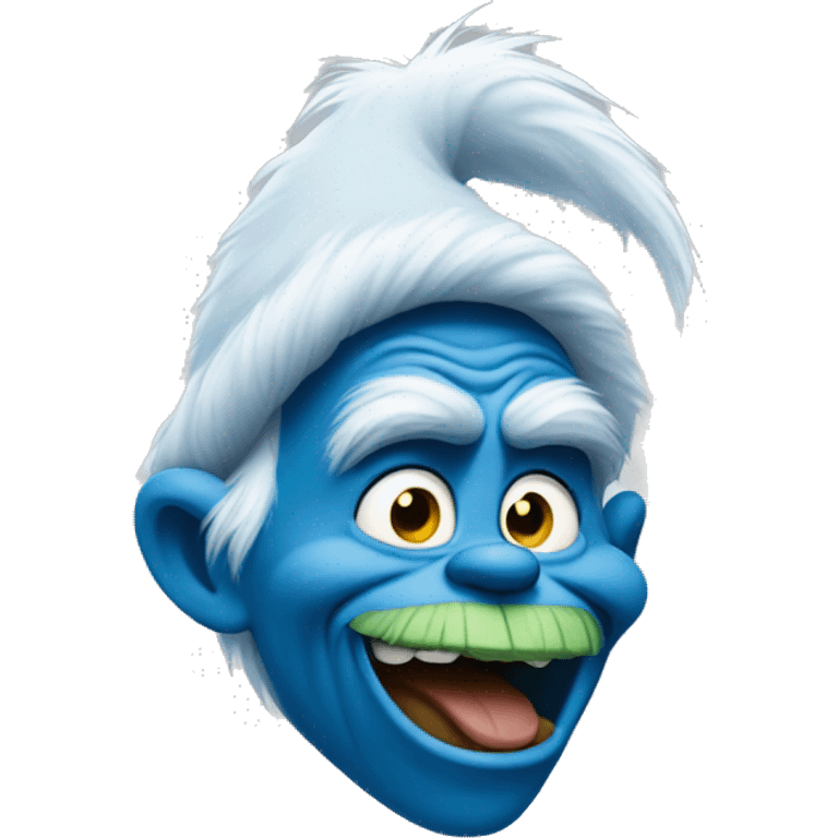 Blue grinch emoji