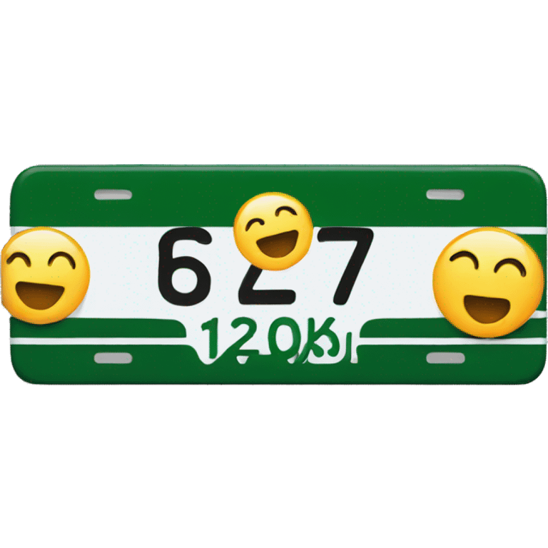 license plate emoji