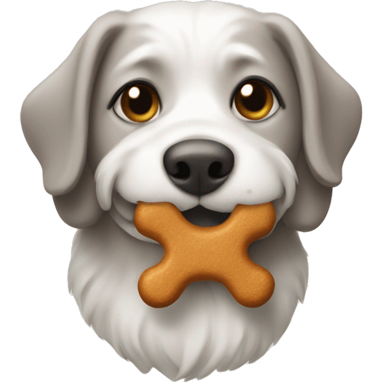 A dog treat emoji