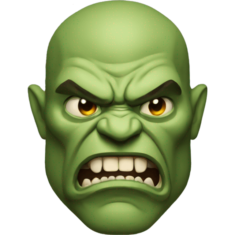 orc fighter angry face emoji