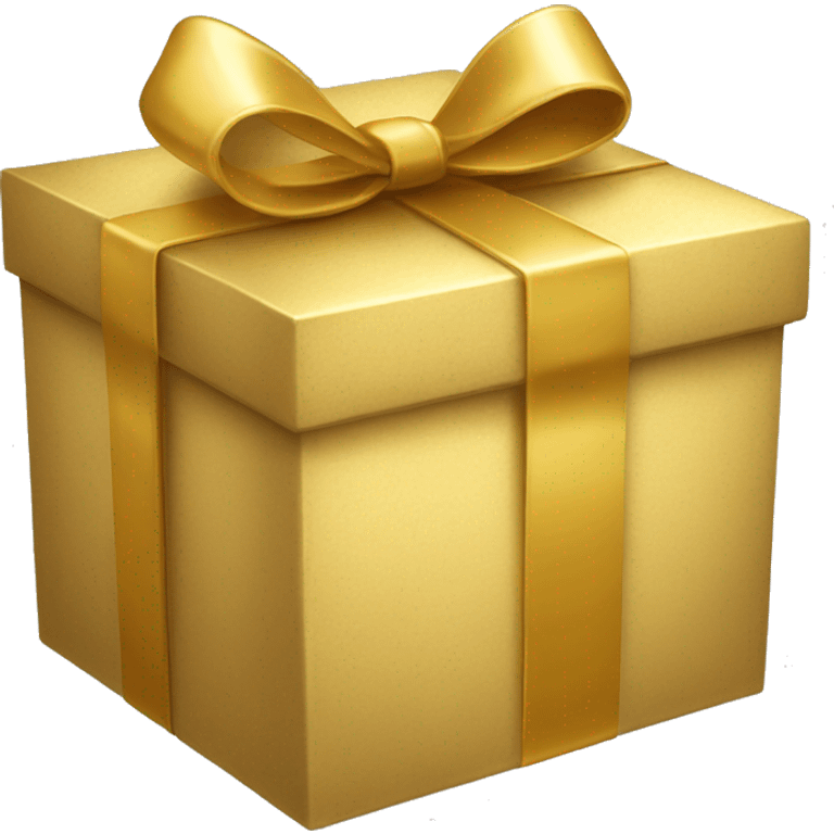 Golden Giftbox. emoji