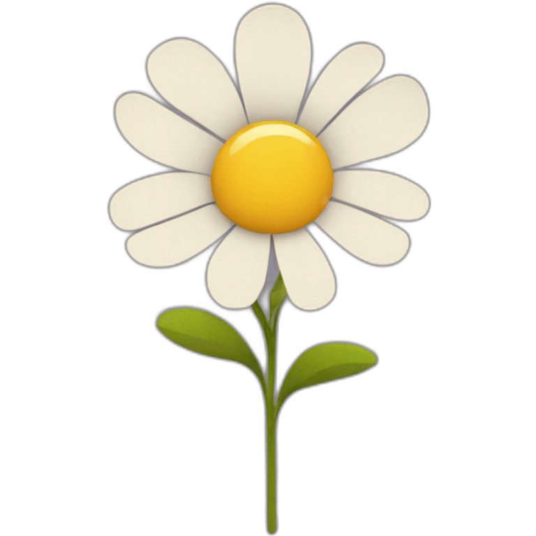 60s flat flower emoji