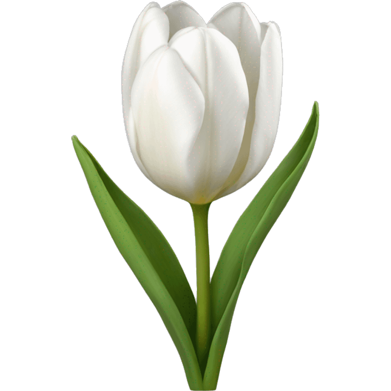 White tulips emoji