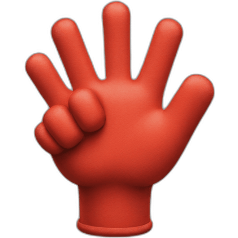 super mario glove hand single finger pointing emoji