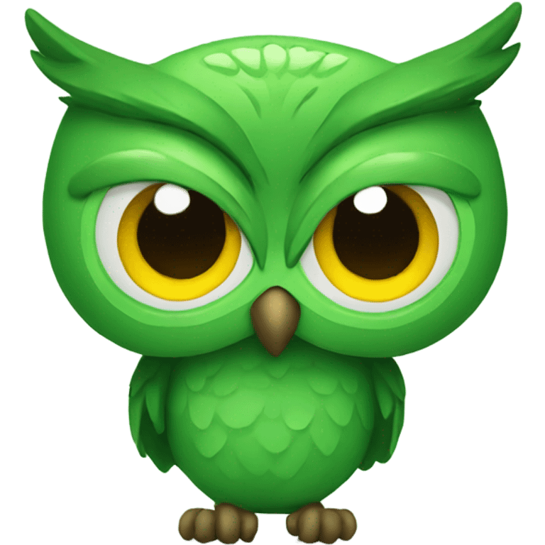 Green owl emoji