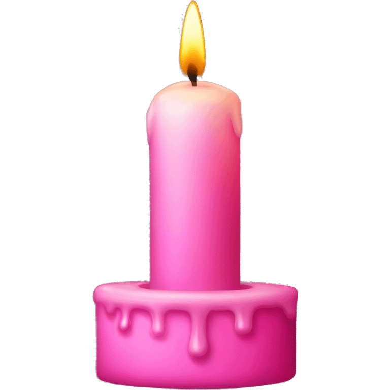 pink candle emoji