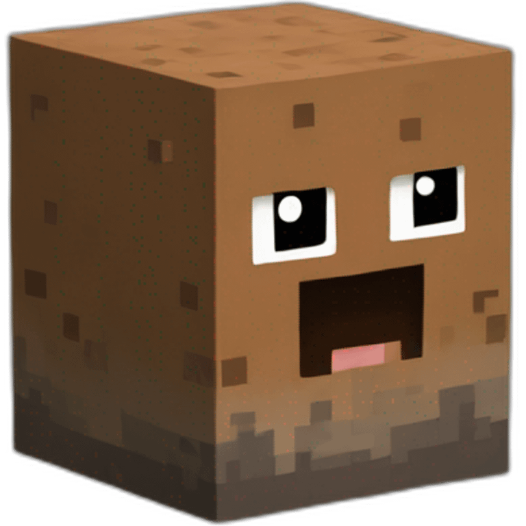 Dirt block, Minecraft emoji