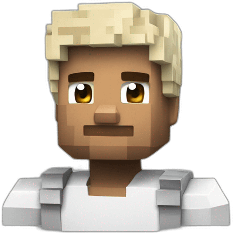 Minecraft A white man emoji