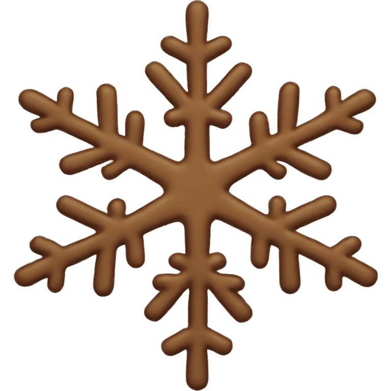 brown snowflake emoji