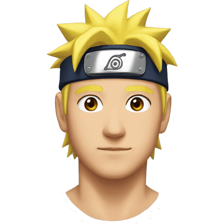 Naruto without forehead band emoji