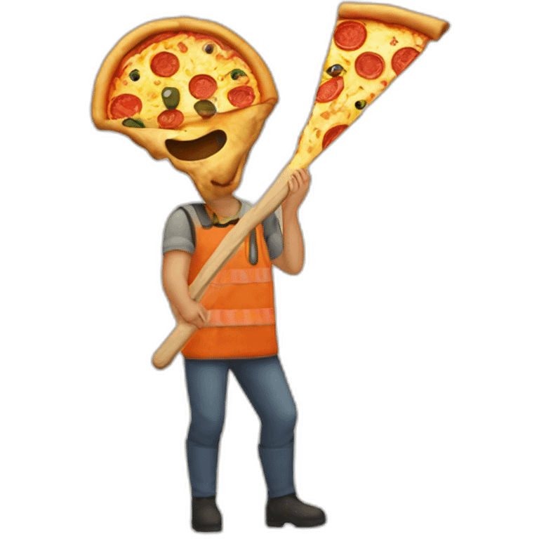 dig with pizza emoji