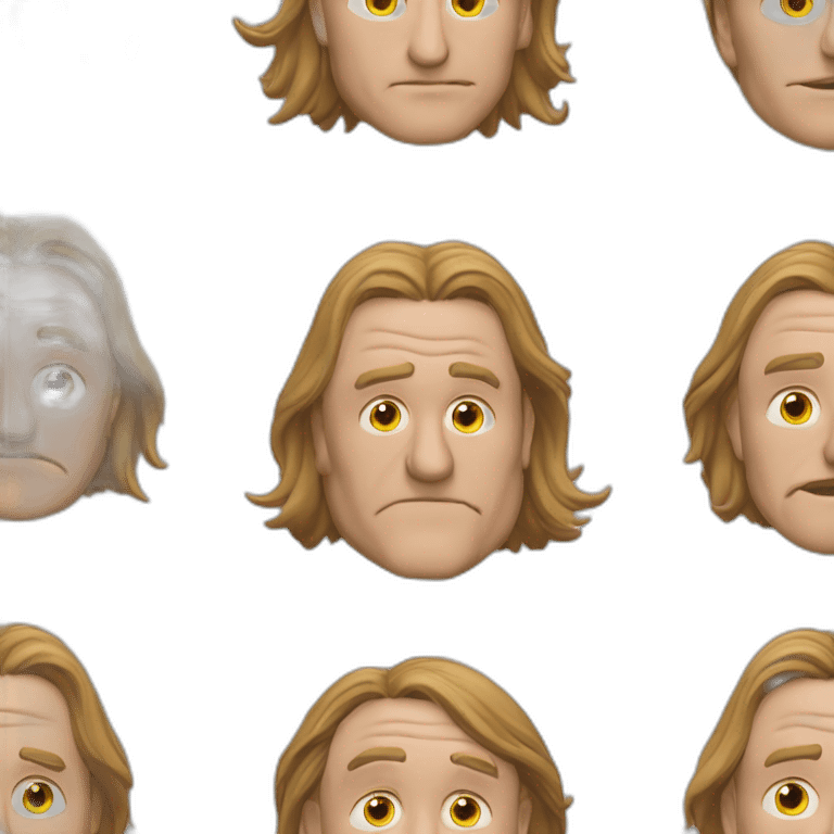 Gérard Depardieu qui dit « a oueeee » emoji