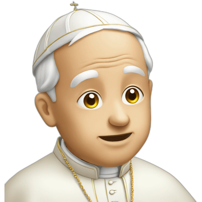 the pope innocently snorting lines emoji