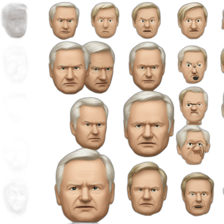 jarosław kaczyński mixed with Donald Tusk emoji