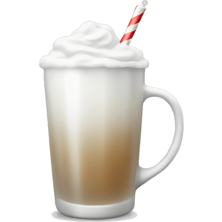 White asthetic clean Christmas drink emoji