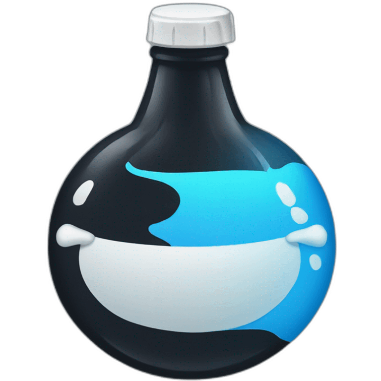 black and blue soda emoji