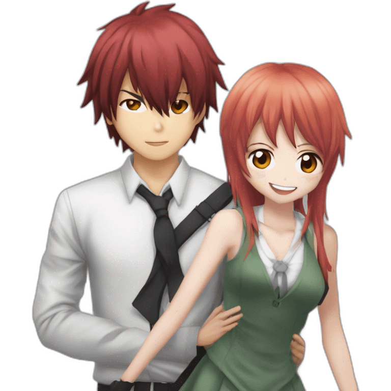 Karma akabane (dans assasination classroom)qui est en couple avec eri (dans mha) emoji