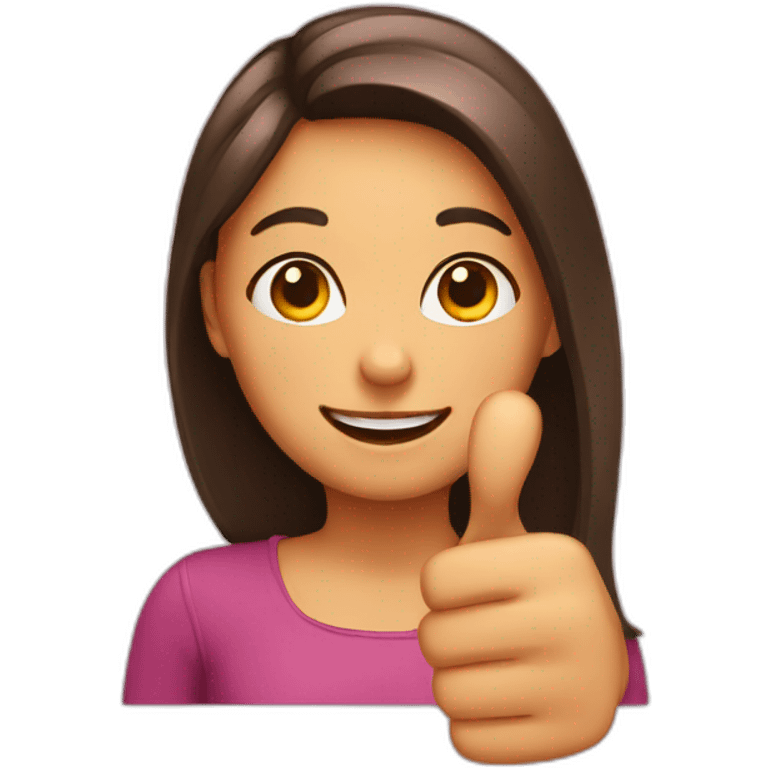 girl thumbs up emoji