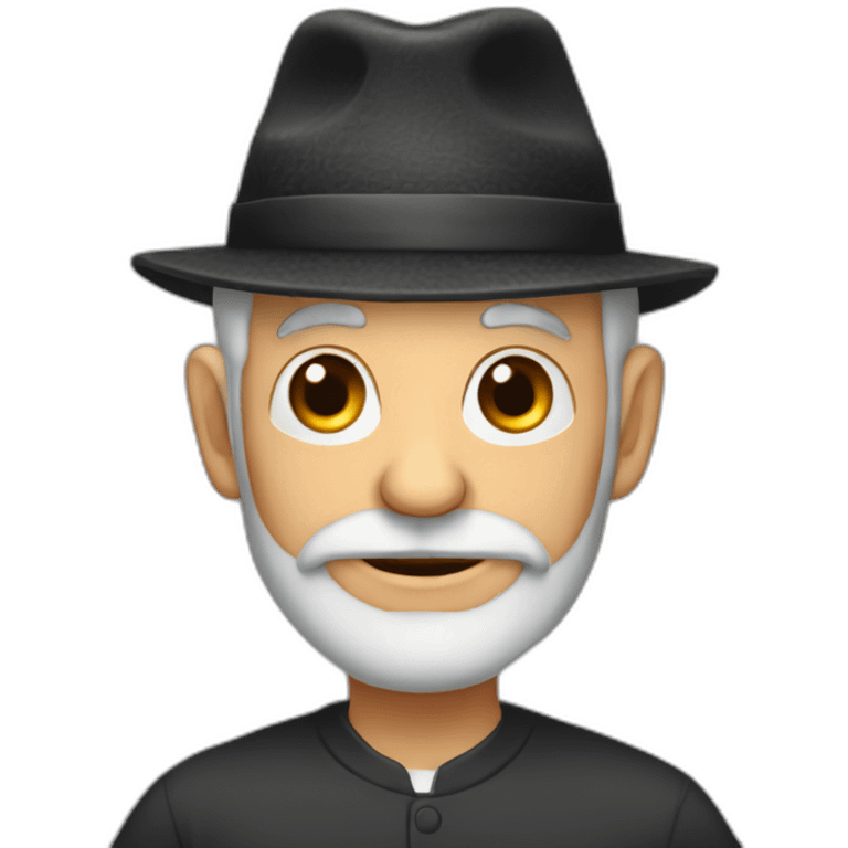 old jew in kippah emoji