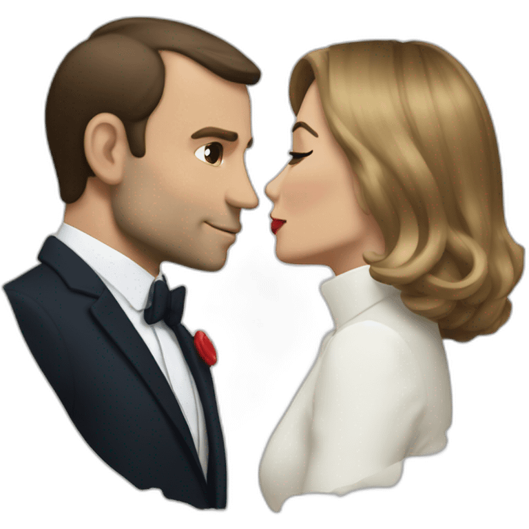 Macron-kiss emoji