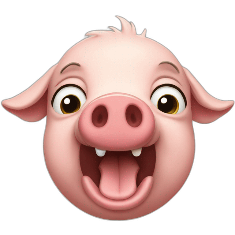 old pig emoji