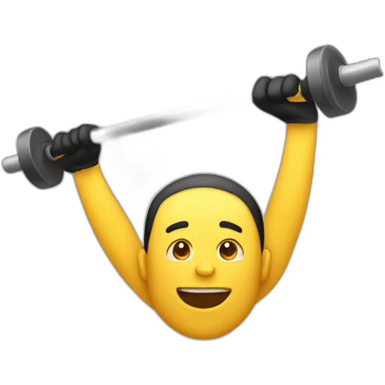 Overhead press exercise emoji