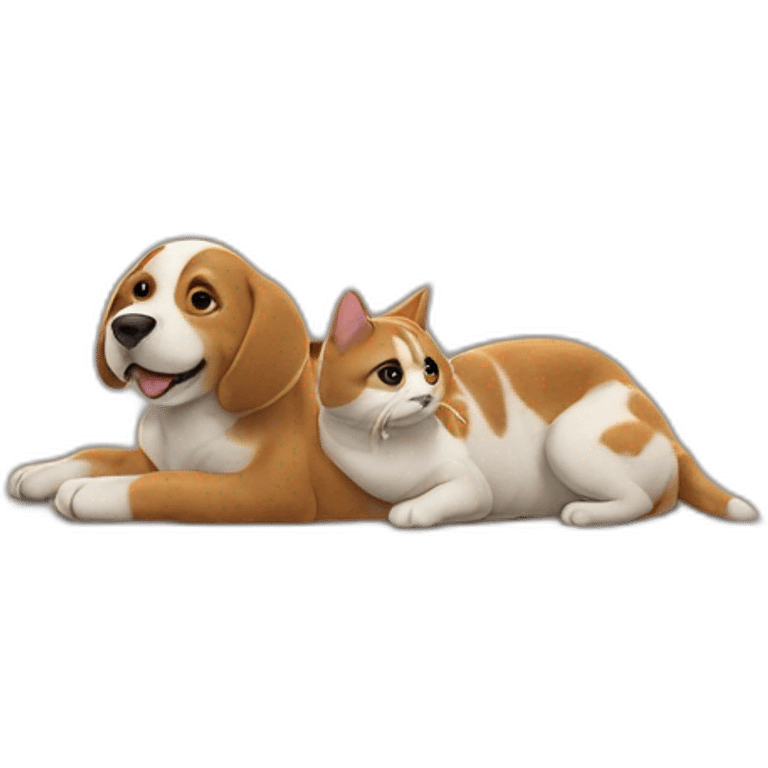 Chien et chat emoji