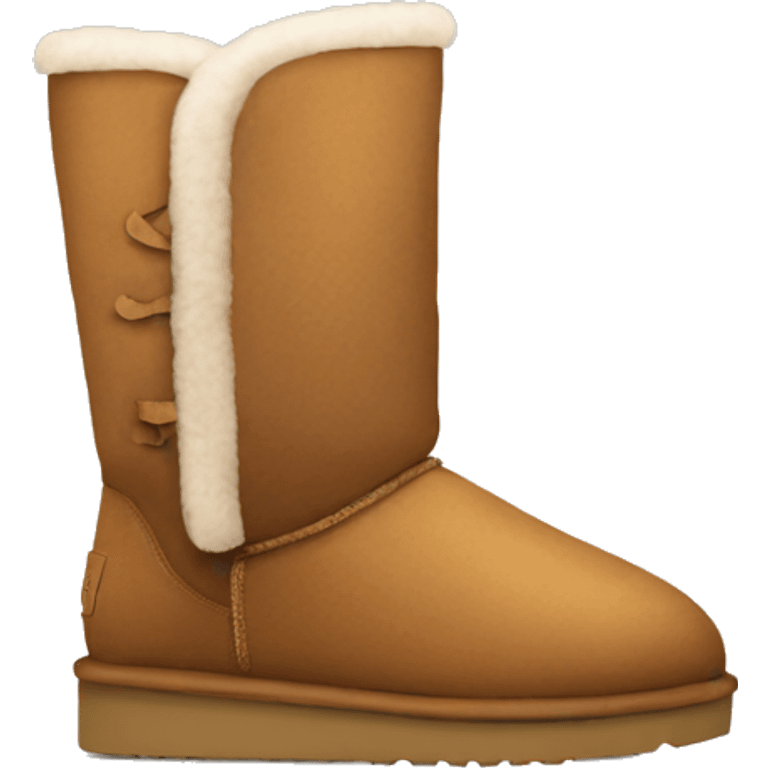 Ugg with platform emoji