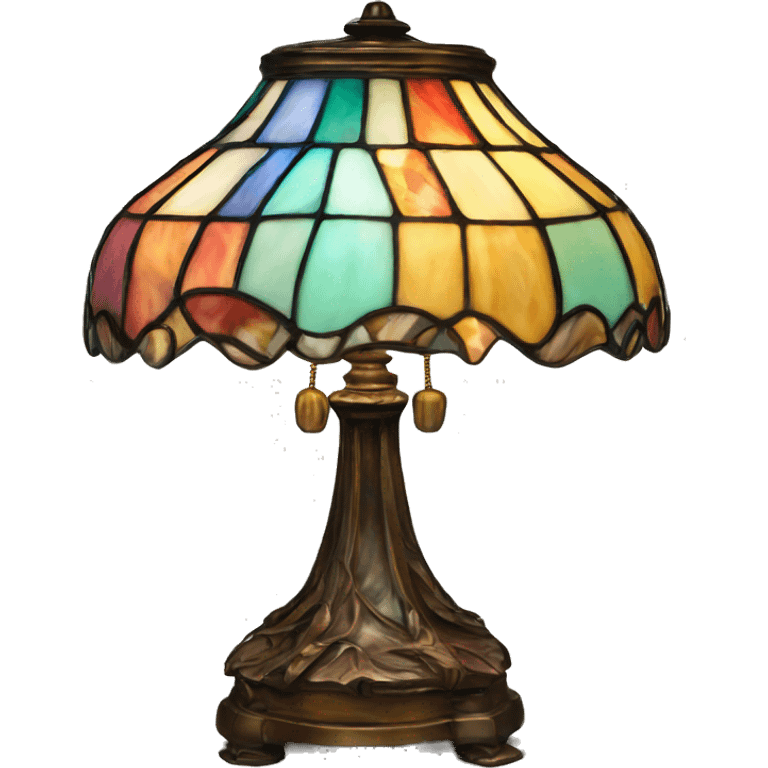 Tiffany lamp colorful emoji