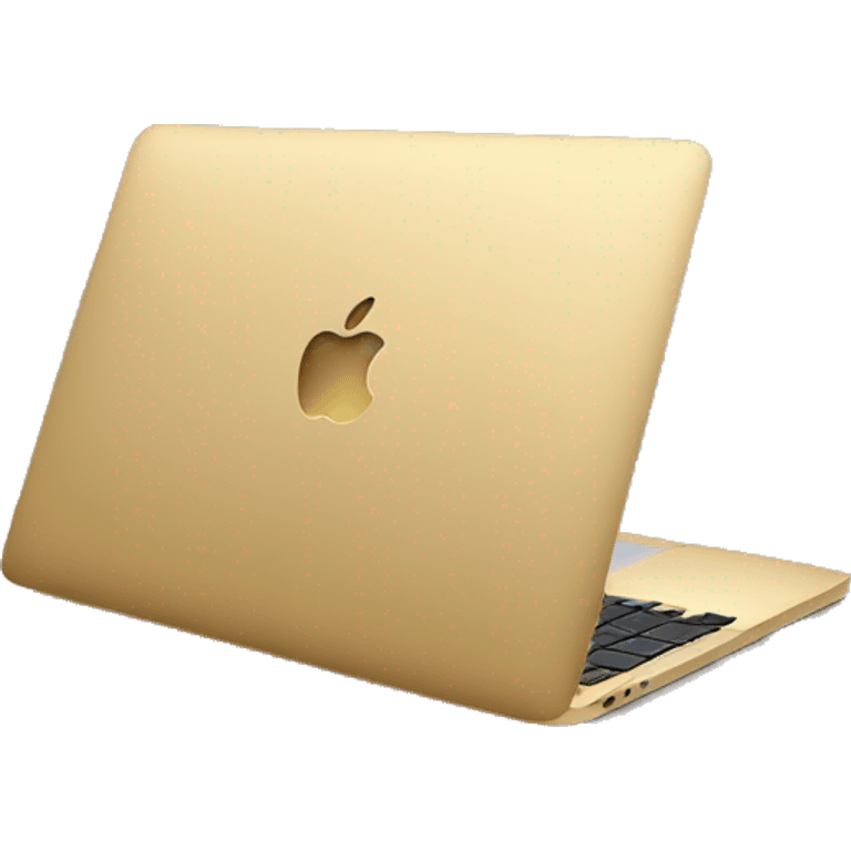 Gold macbook emoji