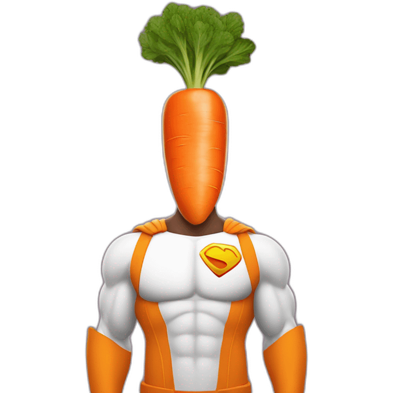 superheroe with carrot emoji