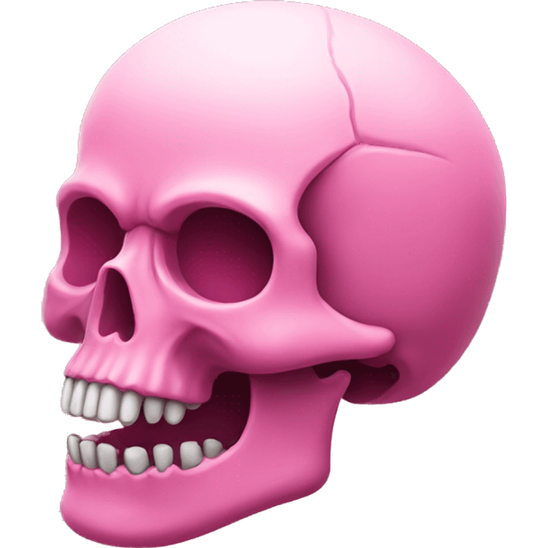 Pink skull emoji