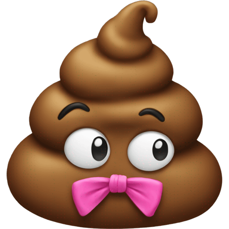 poop with a bow emoji