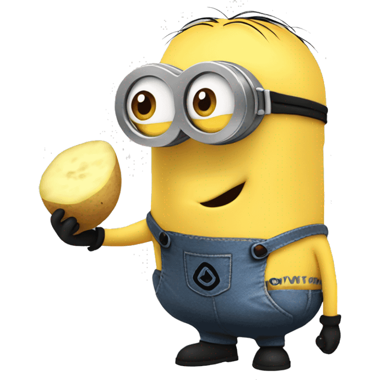 minion eating potato emoji