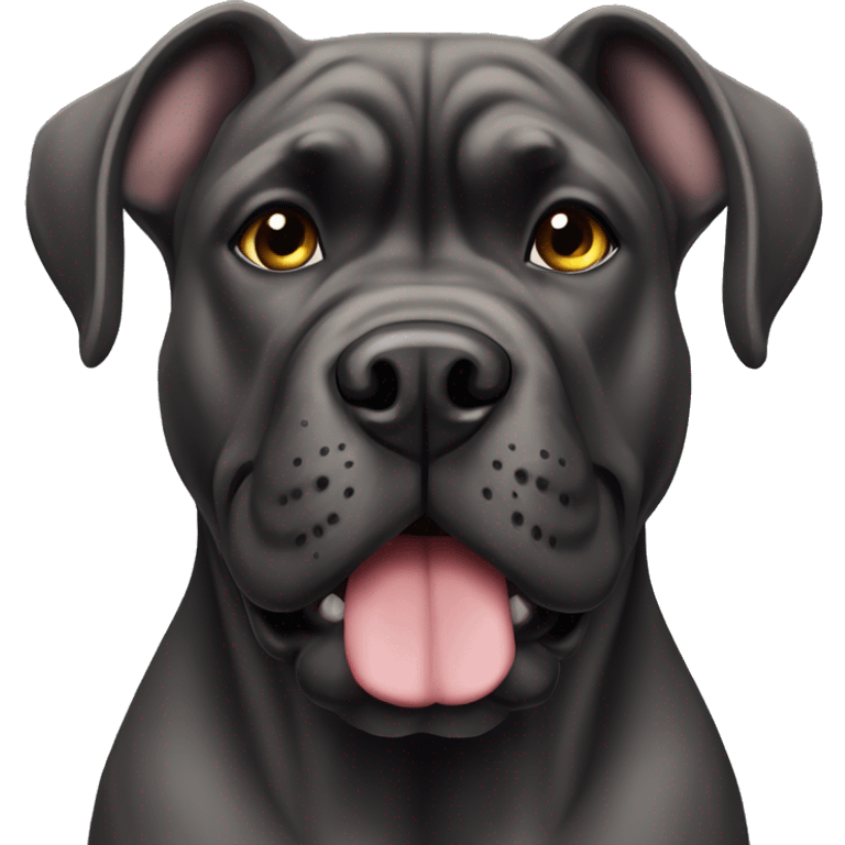 Cane Corso dog pointy ears emoji