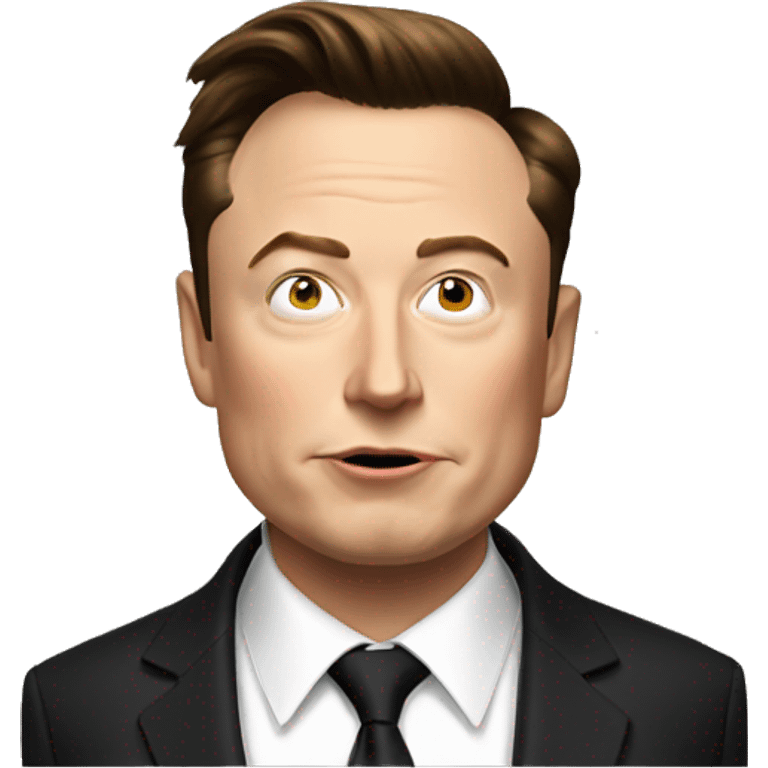 Elon musk mixed with trump  emoji