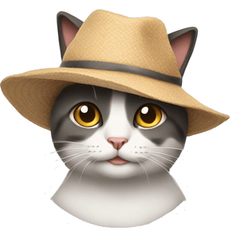 Cat with a hat emoji