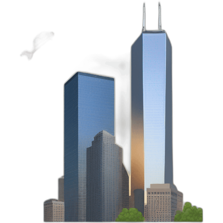 september-11th-2001-building And plane emoji