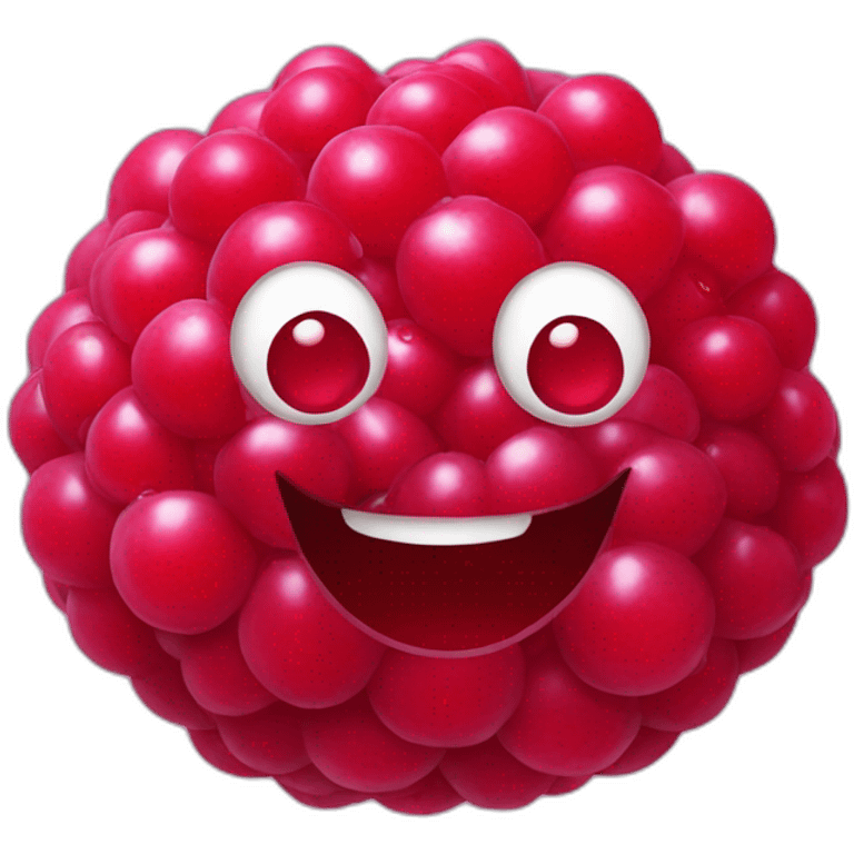 Framboise qui sourit emoji